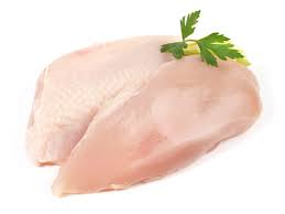Poitrines de poulet désossées