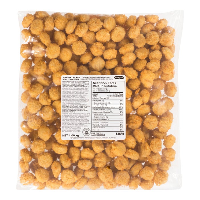 Poulet pop corn