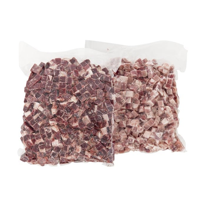 Cubes de bœuf et porc surgelés